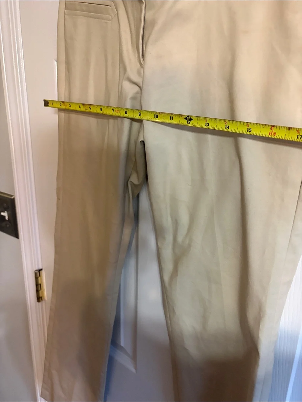 Michael Kors Neutral Beige Pants with Chain Detail